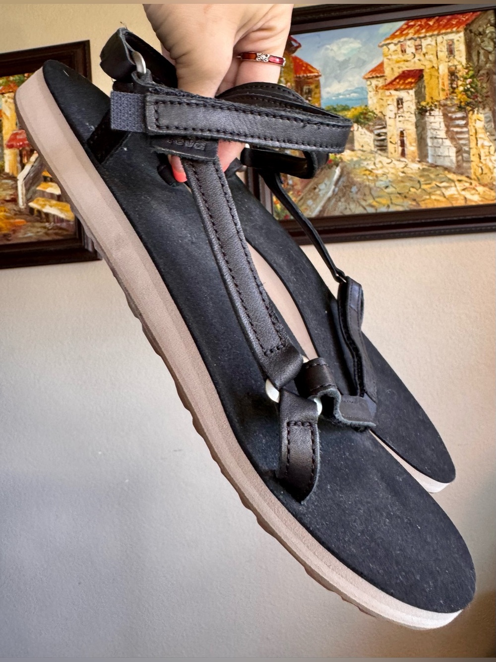 Teva Leather Universal Slim Sandals 11